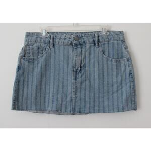 No Boundaries Womens Denim Mini Skirt Light Blue Multisize NWT